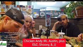 ChickenAndy in Austin IRL with Adrianah and Darius EBZ back in LA IRL after HungerGames [upl. by Elnore394]