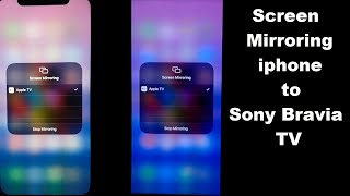 Screen Mirror Apple iphone to sony bravia tv Via Apple Tv [upl. by Ajit309]