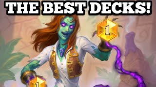 The FIVE BEST DECKS to get LEGEND in Perils in Paradise  Hearthstone [upl. by Pretrice]