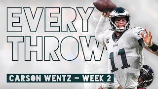 Carson Wentz vs Atlanta Falcons Week 2 2019  Every Throw [upl. by Irollam]