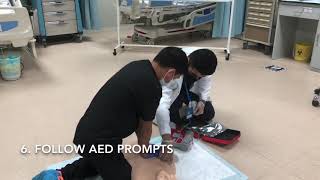 Basic Life Support CPR with AED  AHA 2020 Guided [upl. by Strepphon]