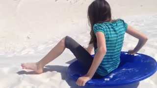 Dune Sledding at White Sands National Monument [upl. by Aenehs957]