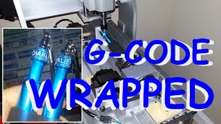 Mini CNC Router – Engraving Jump Rope Handles With Wrapped Gcode 4th Axis Rotary [upl. by Latouche]