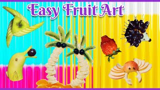 6 EASY Fruit Decorations  Fruit carving  FRUIT ART  Spain Fruit Shop Tour fruitcutting [upl. by Sew43]