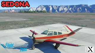 MSFS2024 XBOX SERIES X Flight over Sedona 4K [upl. by Ahsok]