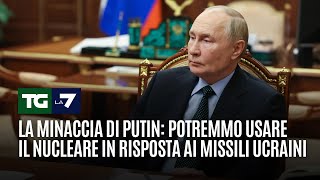 La minaccia di Putin Potremmo usare il nucleare in risposta ai missili ucraini [upl. by Arty]