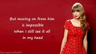 Taylor Swift  Red Lyrics [upl. by Ettenuahs]