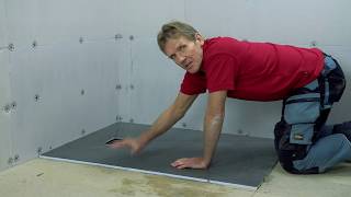 Installing a Level Access Wetroom with Square Drain [upl. by Ithsav]