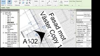 REVIT BYGGLOV ÖVNING del 19 panel mönster ritningsförteckning försättsblad [upl. by Annawahs207]