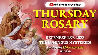 THURSDAY HOLY ROSARY 💛DECEMBER 28 2023💛 LUMINOUS MYSTERIES OF THE ROSARY VIRTUAL holyrosarytoday [upl. by Tyne]