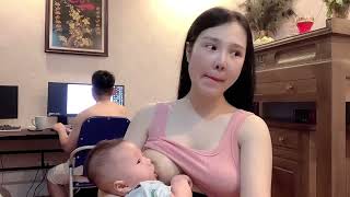 Breastfeeding Feeding a Baby with Pretty Mother Part 21 Breastfeeding [upl. by Mirella]