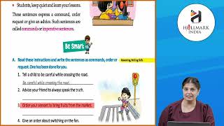 Ch 18  Hallmark India  Grammar  Class 4  Imperative Sentences  For children [upl. by Aramanta]