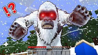 【恐怖の雪男😱】雪山で恐ろしいイエティと遭遇した結果…⁉️【マイクラ Minecraft】ぽっぴんず [upl. by Lydie]