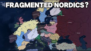 What if Nordics were fragmented Hoi4 timelapse 19361960 [upl. by Sukramed639]