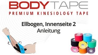 Kinesiology Tape Anleitung Ellbogen Innenseite [upl. by Bernadina877]