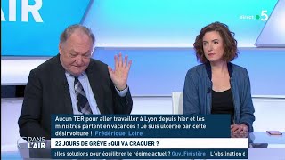 22 jours de grève  qui va craquer   Les questions SMS cdanslair 26122019 [upl. by Cordeelia]