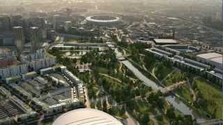 Queen Elizabeth Olympic Park flythrough [upl. by Irving]