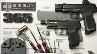 SIG Sauer P365 COMPLETE disassembly Part 1 of 2 [upl. by Fredia]