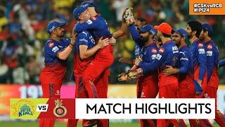 RCB vs CSK 68th ipl Match Highlights 2024  18th may 2024  RCB vs CSK ipl Highlights 2024 [upl. by Oinotla948]