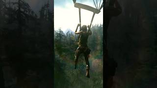 lara croft parachuting  Tomb Raider shorts tombraider laracroft parachuting shortsfeed [upl. by Salhcin]