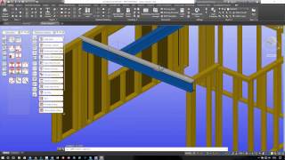 Advance Steel For Timber Framing  Adding Beam Packers [upl. by Cira86]