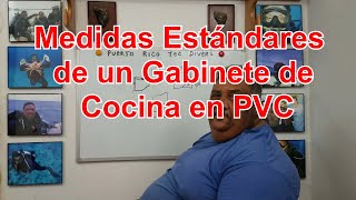 Medidas Estándares de un Gabinete de Cocina en PVC [upl. by Dogs32]