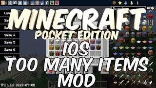 0104 Too Many Items Mod iOS  Minecraft Pocket Edition [upl. by Gibbs14]