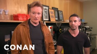 Conan Takes Jordan Schlansky Coffee Tasting  CONAN on TBS [upl. by Lyndsie]