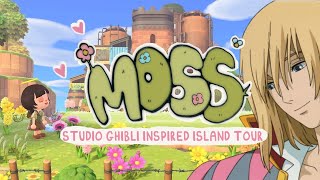 Moss 🌼 A Studio Ghibli ACNH Island Tour 1500 Hours [upl. by Nairim]