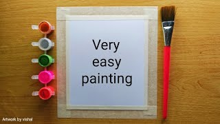 Very easy watercolor painting for beginners  easy tutorial step by step [upl. by Brenan]