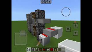 how to make 4x2 piston door bedrock [upl. by Ecirtnom]