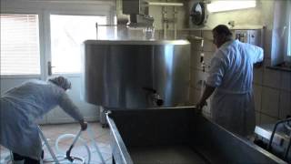 Plevnik  Cheese making 1000l milk [upl. by Inoue]