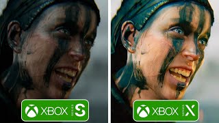 Hellblade 2 Xbox Series X vs Xbox Series S Graphics Comparison [upl. by Ayekat25]