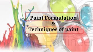 Paint Formulation parameters of paint FormulationPVC  CPVC  Pigment binder cost [upl. by Theurer]