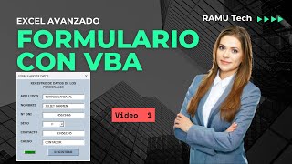 📊Crear Formulario con VBA para Ingresar Datos en EXCEL☑️ [upl. by Devon]