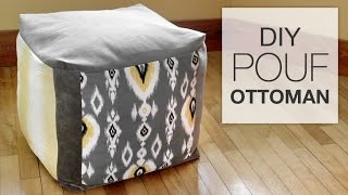 How to Make a Pouf Ottoman [upl. by Lockwood]