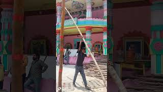 Khairatabad Ganesh 2024 update  mandapam making video 2024  biggest ganesha [upl. by Akinihs]