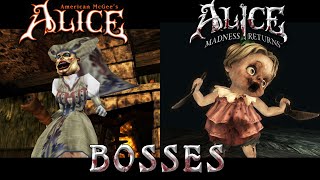 The Bosses of Alice Madness Returns amp American McGees Alice [upl. by Ylrebmic]