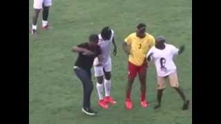 Gasmilla and Asamoah Gyan dance to Telemo at Appiah Farewell Match [upl. by Adamok]