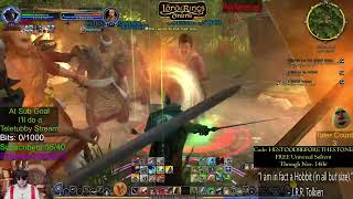 POTEEN OBOWEN playing LOTRO HART STREAM leveling GUARDIAN blue line to lvl 150 [upl. by Rediah]