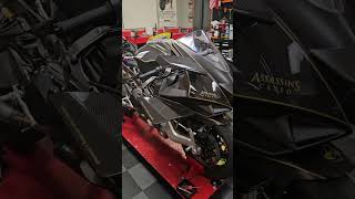 BIMOTA TESI H2 Custom carbon BellissiMoto build [upl. by Ahsema]