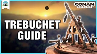 TREBUCHET Guide How to Build amp Use a Trebuchet  Conan Exiles [upl. by Weikert]