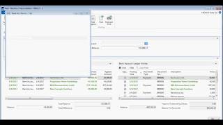 Bank Reconciliation in Microsoft Dynamics NAV Part 1ManualERP [upl. by Gnilsia]