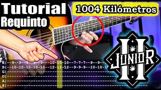 1004 Kilómetros  Junior H  Requinto y Acordes  Tutorial  Como tocar en Guitarra Con TABS  PDF [upl. by Rutan886]