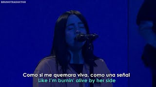 Billie Eilish  WILDFLOWER  Lyrics  Español  from Saturday Night Live [upl. by Aivatco]