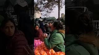 shimla ki thand mai bhi vocational trainers ka dharna jari [upl. by Boulanger]