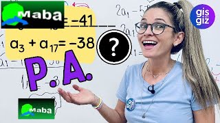 PROGRESSÃO ARITMÉTICA PA  Com a professora Gis [upl. by Nnyliram]