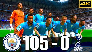 FIFA 23  RONALDO MESSI MBAPPE NEYMAR ALL STARS  MANCHESTER CITY 105  0 SPURS  UCL FINAL [upl. by Yreme]