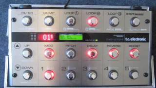 tc electronic GSystem  Octaver and Pitch Shifter various sounds and uses [upl. by Dloreg]