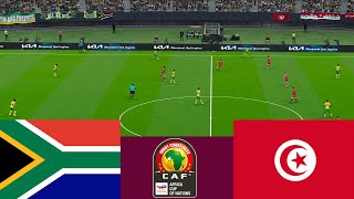 South Africa 0 vs 0 Tunisia CAF 2024 match highlights  Video game simulation PES 2021 [upl. by Bury146]